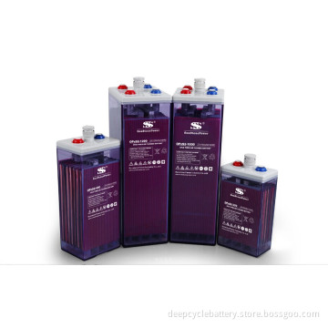 Opzs Lead Acid Flooded Battery Solar Battery 2V 350ah, Deep Cycle Tubular Batteries